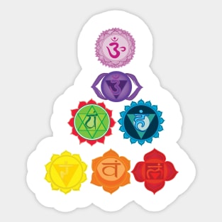 7 Chakras Kundalini Yoga Sticker